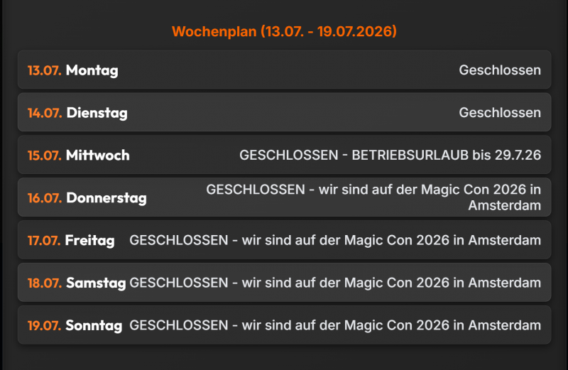 Nächste Termine